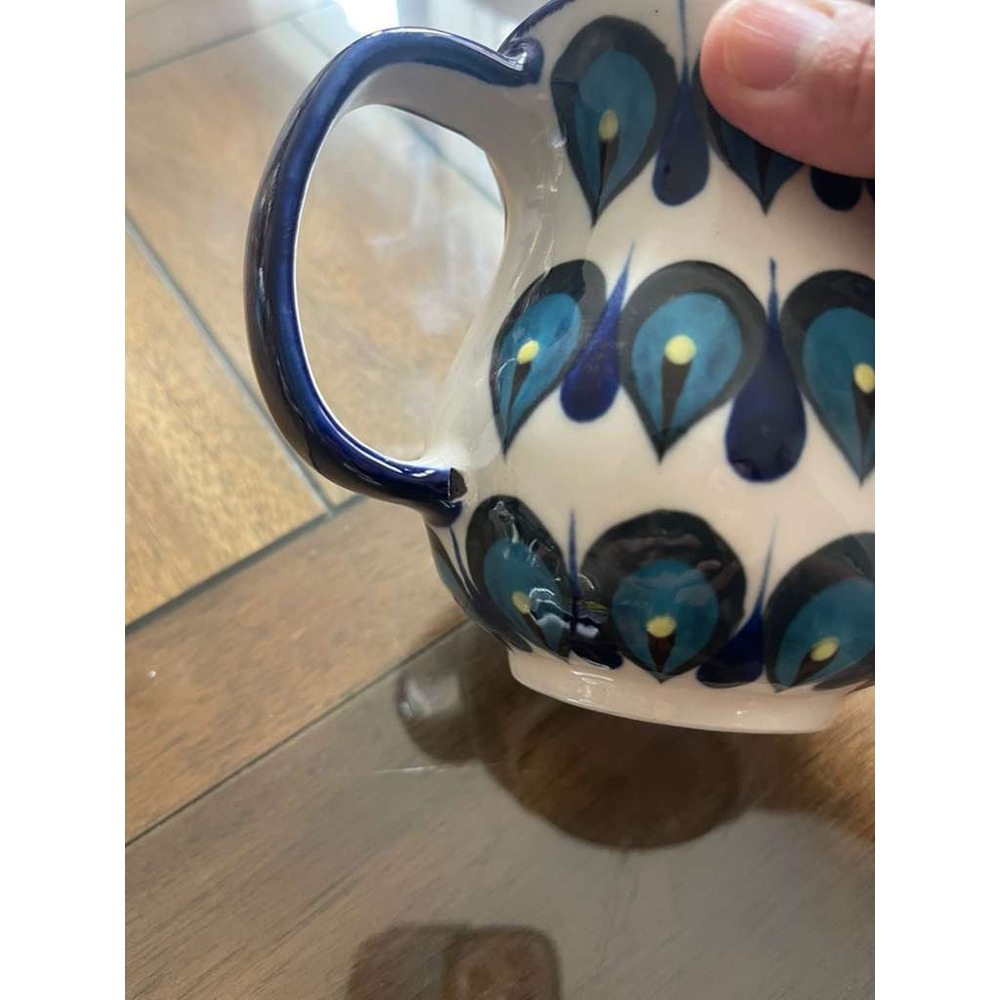 Mayan Ken Pottery Mug, Hand Painted Folk Art, Guatemala Ceramic Cup - Picture 3 of 6